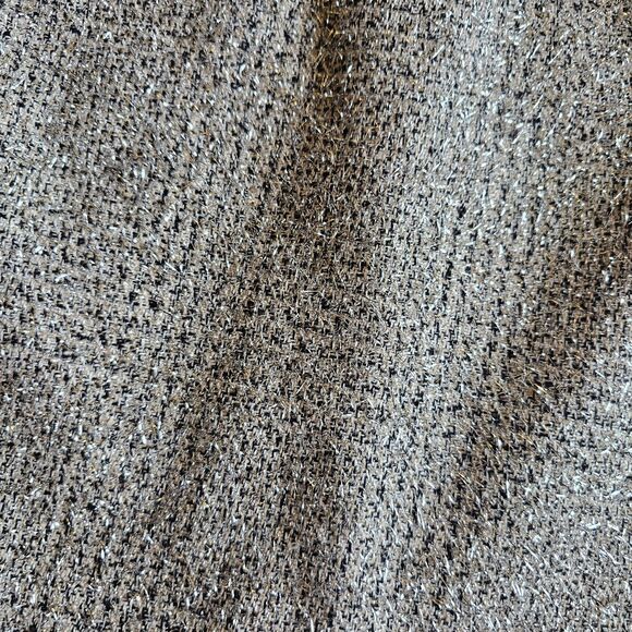 Alex Marie Silver Metallic Tinsel Mini Skirt Plus Size 16 Party Holiday - Picture 3 of 7